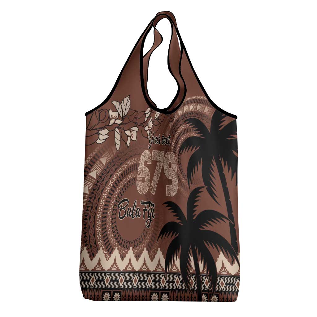 Personalised Bula Fiji 679 Grocery Bag Fijian Tagimoucia Masi Tapa Art LT9 - Polynesian Pride