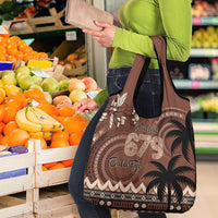 Personalised Bula Fiji 679 Grocery Bag Fijian Tagimoucia Masi Tapa Art LT9 - Polynesian Pride