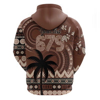 Personalised Bula Fiji 679 Hoodie Fijian Tagimoucia Masi Tapa Art LT9 - Polynesian Pride