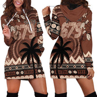 Personalised Bula Fiji 679 Hoodie Dress Fijian Tagimoucia Masi Tapa Art LT9 - Polynesian Pride