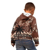 Personalised Bula Fiji 679 Kid Hoodie Fijian Tagimoucia Masi Tapa Art LT9 - Polynesian Pride