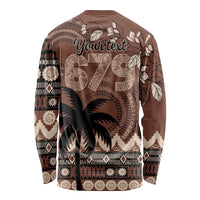 Personalised Bula Fiji 679 Long Sleeve Shirt Fijian Tagimoucia Masi Tapa Art LT9 - Polynesian Pride