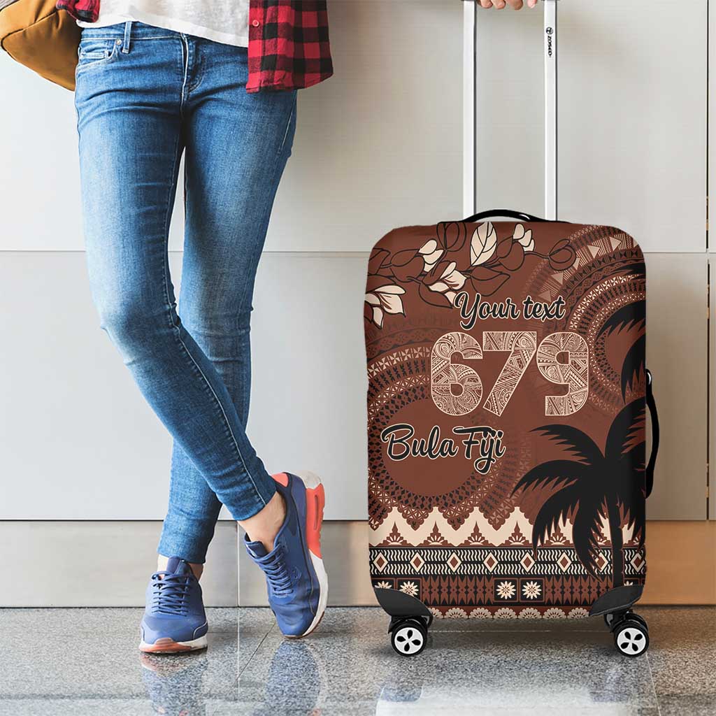 Personalised Bula Fiji 679 Luggage Cover Fijian Tagimoucia Masi Tapa Art LT9 - Polynesian Pride