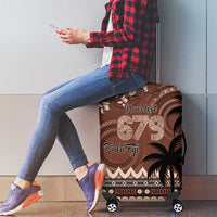 Personalised Bula Fiji 679 Luggage Cover Fijian Tagimoucia Masi Tapa Art LT9 - Polynesian Pride