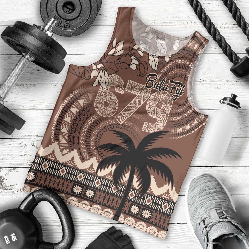 Personalised Bula Fiji 679 Men Tank Top Fijian Tagimoucia Masi Tapa Art LT9 - Polynesian Pride