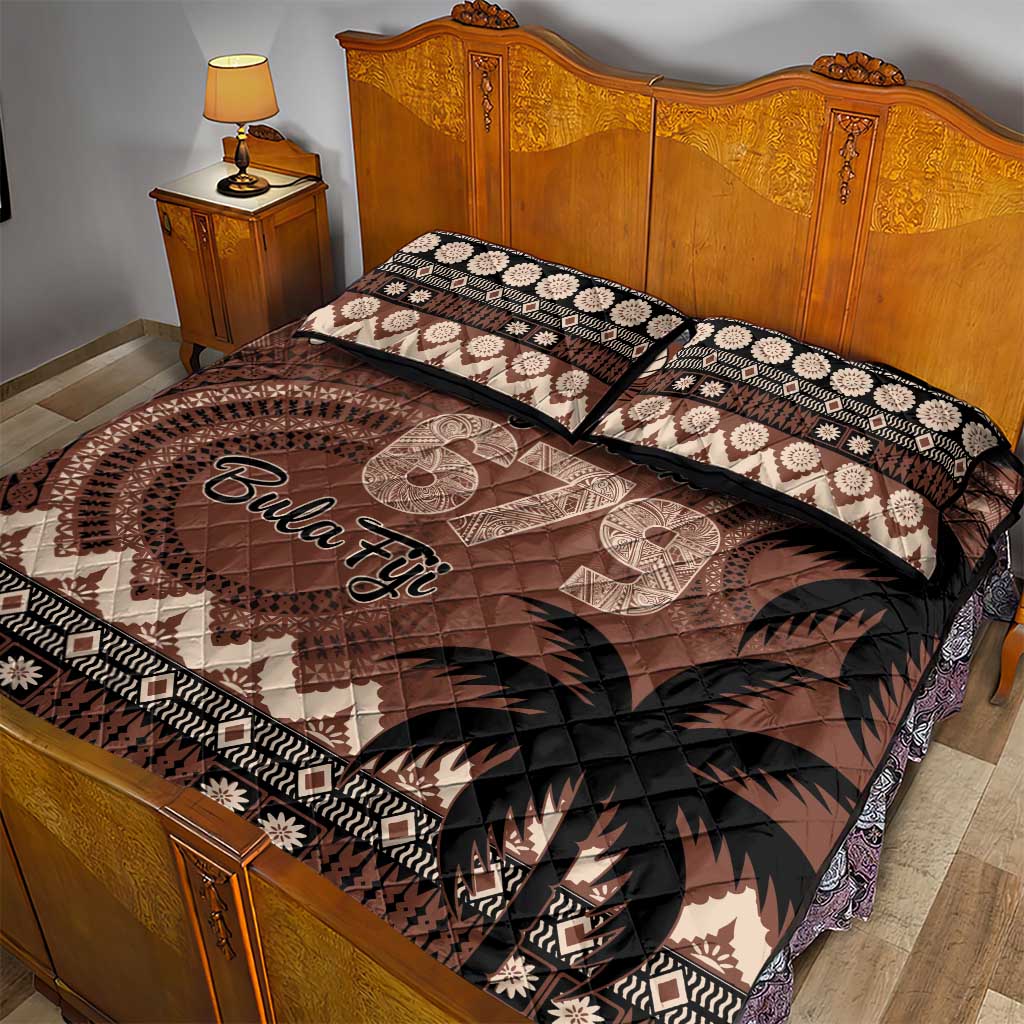Personalised Bula Fiji 679 Quilt Bed Set Fijian Tagimoucia Masi Tapa Art LT9 - Polynesian Pride