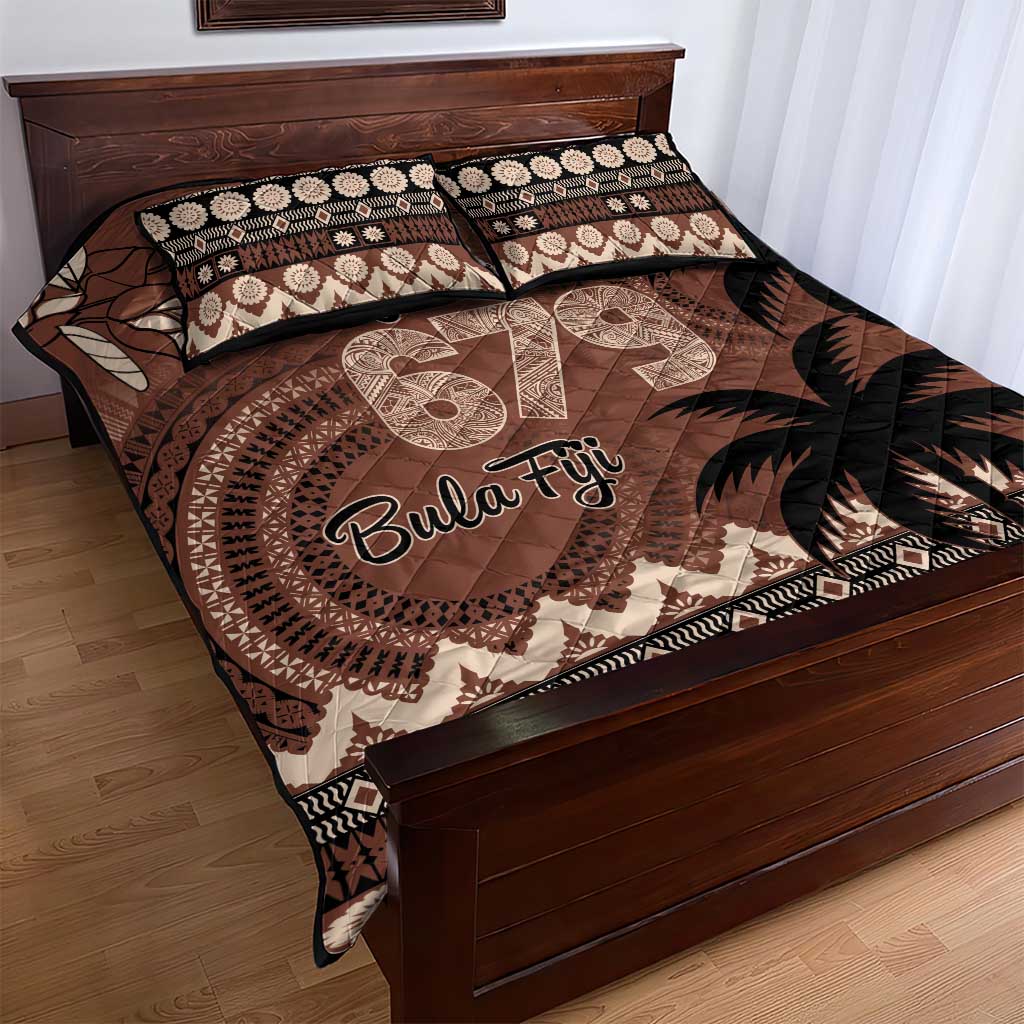 Personalised Bula Fiji 679 Quilt Bed Set Fijian Tagimoucia Masi Tapa Art LT9 - Polynesian Pride