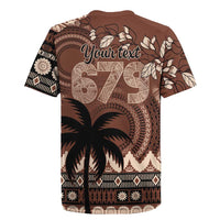 Personalised Bula Fiji 679 Rugby Jersey Fijian Tagimoucia Masi Tapa Art LT9 - Polynesian Pride