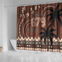 Personalised Bula Fiji 679 Shower Curtain Fijian Tagimoucia Masi Tapa Art LT9 - Polynesian Pride