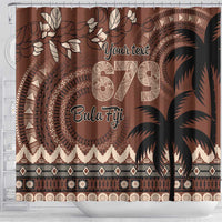 Personalised Bula Fiji 679 Shower Curtain Fijian Tagimoucia Masi Tapa Art LT9 - Polynesian Pride