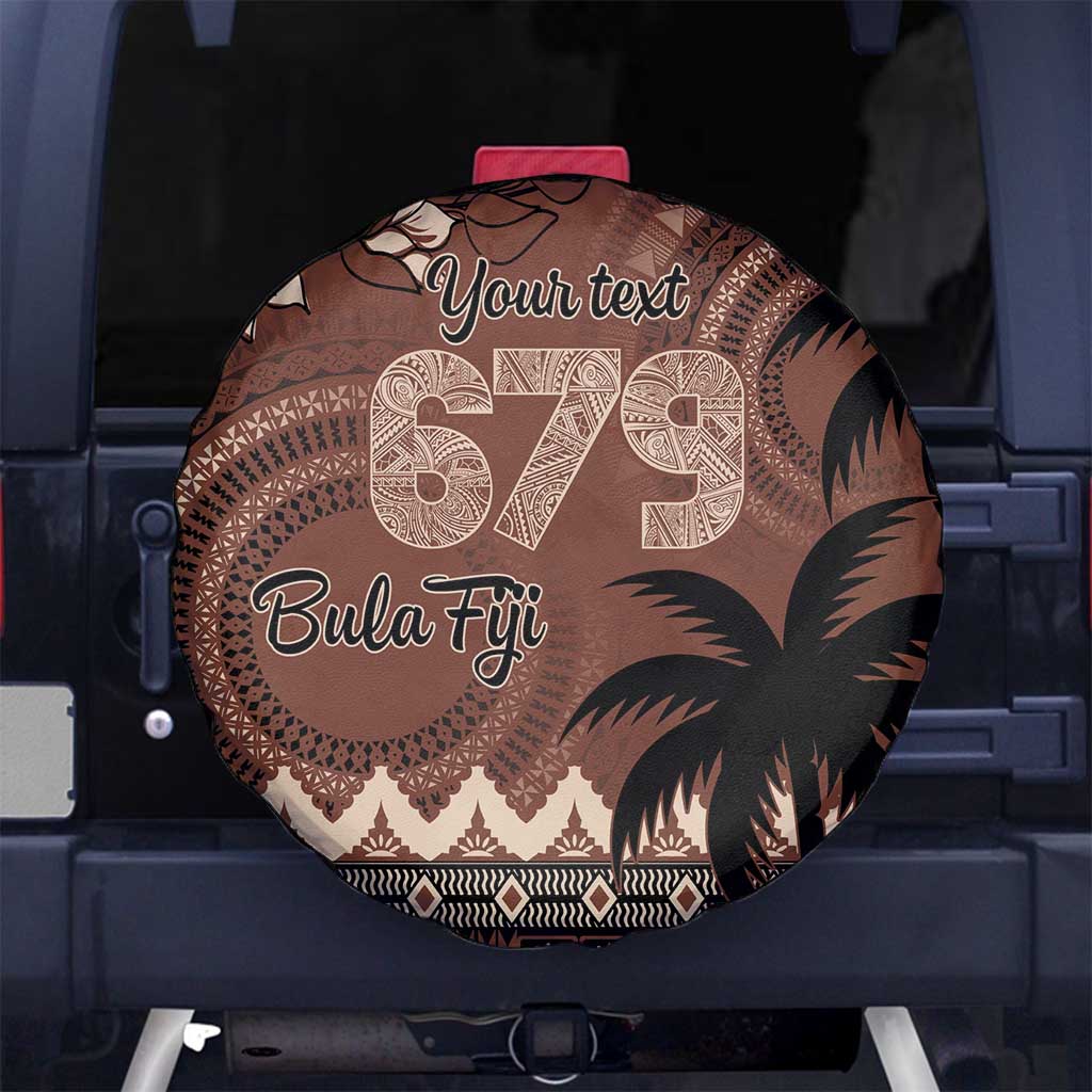 Personalised Bula Fiji 679 Spare Tire Cover Fijian Tagimoucia Masi Tapa Art LT9 - Polynesian Pride