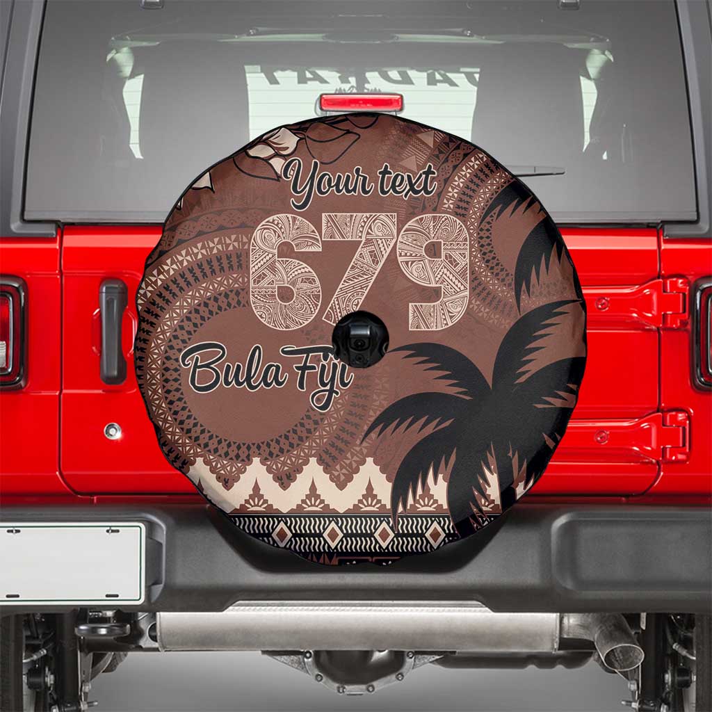 Personalised Bula Fiji 679 Spare Tire Cover Fijian Tagimoucia Masi Tapa Art LT9 - Polynesian Pride