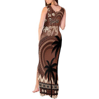 Personalised Bula Fiji 679 Tank Maxi Dress Fijian Tagimoucia Masi Tapa Art LT9 - Polynesian Pride