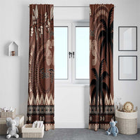 Personalised Bula Fiji 679 Window Curtain Fijian Tagimoucia Masi Tapa Art LT9 - Polynesian Pride