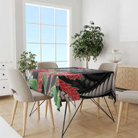Personalised Samoa 685 Tablecloth Teuila Flower With Black Samoan Tattoo