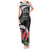 Personalised Samoa 685 Tank Maxi Dress Teuila Flower With Black Samoan Tattoo