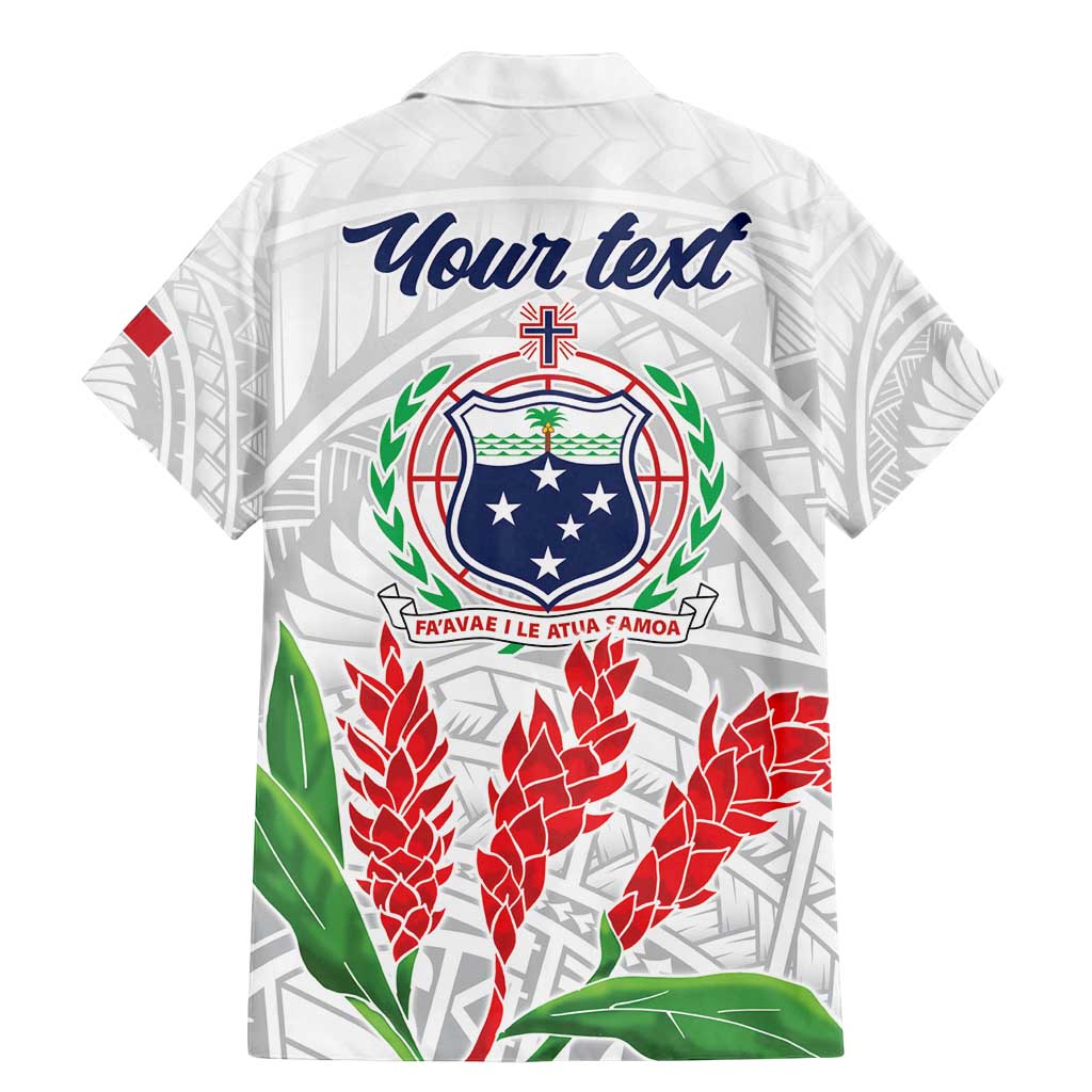 Personalised Samoa 685 Family Matching Mermaid Dress and Hawaiian Shirt Teuila Flower With White Samoan Tattoo LT9 - Polynesian Pride