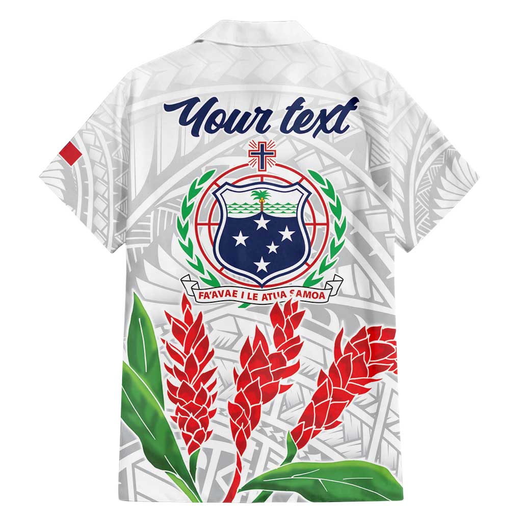 Personalised Samoa 685 Family Matching Off Shoulder Maxi Dress and Hawaiian Shirt Teuila Flower With White Samoan Tattoo LT9 - Polynesian Pride