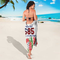 Personalised Samoa 685 Sarong Teuila Flower With White Samoan Tattoo LT9 - Polynesian Pride