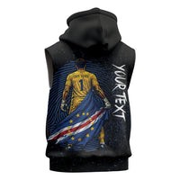 Cape Verde Goalkeeper Personalized Sleeveless Zip Hoodie 40 Years Old 27 Shots Zero Goals Vintage