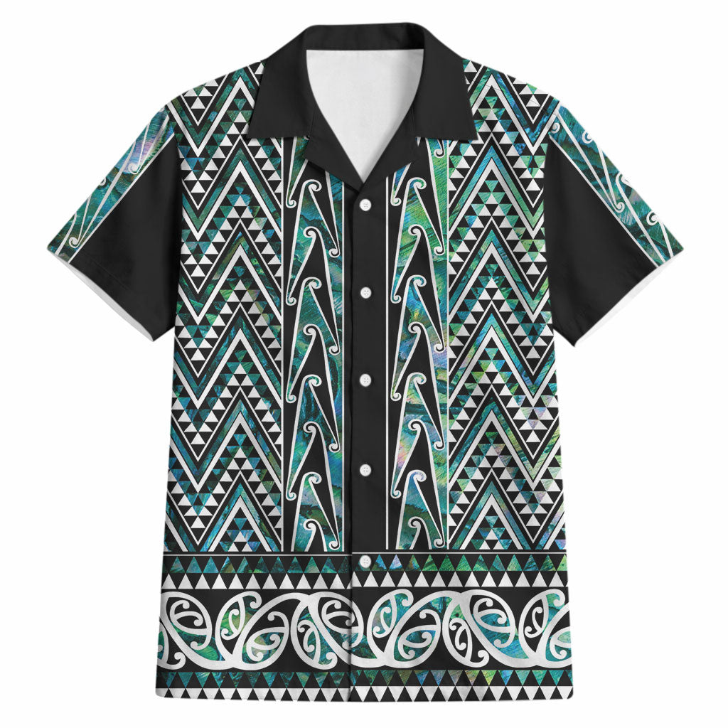 New Zealand Maori Niho Taniwha Hawaiian Shirt Papua Shell - Mangopare Puhoro Pattern LT9 Green - Polynesian Pride