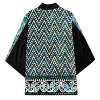 New Zealand Maori Niho Taniwha Kimono Papua Shell - Mangopare Puhoro Pattern