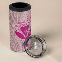 Hawaii Monk Seal and Map 4 in 1 Can Cooler Tumbler Polynesian Kanaka Maoli Pink Vibe LT9 - Polynesian Pride