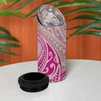 Hawaii Monk Seal and Map 4 in 1 Can Cooler Tumbler Polynesian Kanaka Maoli Pink Vibe LT9 - Polynesian Pride