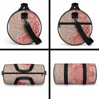 Hawaii Monk Seal and Map Duffle Bag Polynesian Kanaka Maoli Red Vibe LT9 - Polynesian Pride