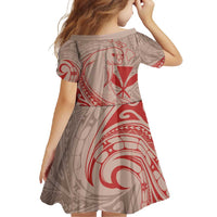 Hawaii Monk Seal and Map Family Matching Off Shoulder Maxi Dress and Hawaiian Shirt Polynesian Kanaka Maoli Red Vibe LT9 - Polynesian Pride