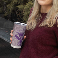 Hawaii Monk Seal and Map Tumbler Cup Polynesian Kanaka Maoli Violet Vibe