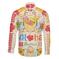 Kawaii Turtle Family Matching Off Shoulder Short Dress and Hawaiian Shirt Aloha Hibiscus Flowers LT9 - Polynesian Pride