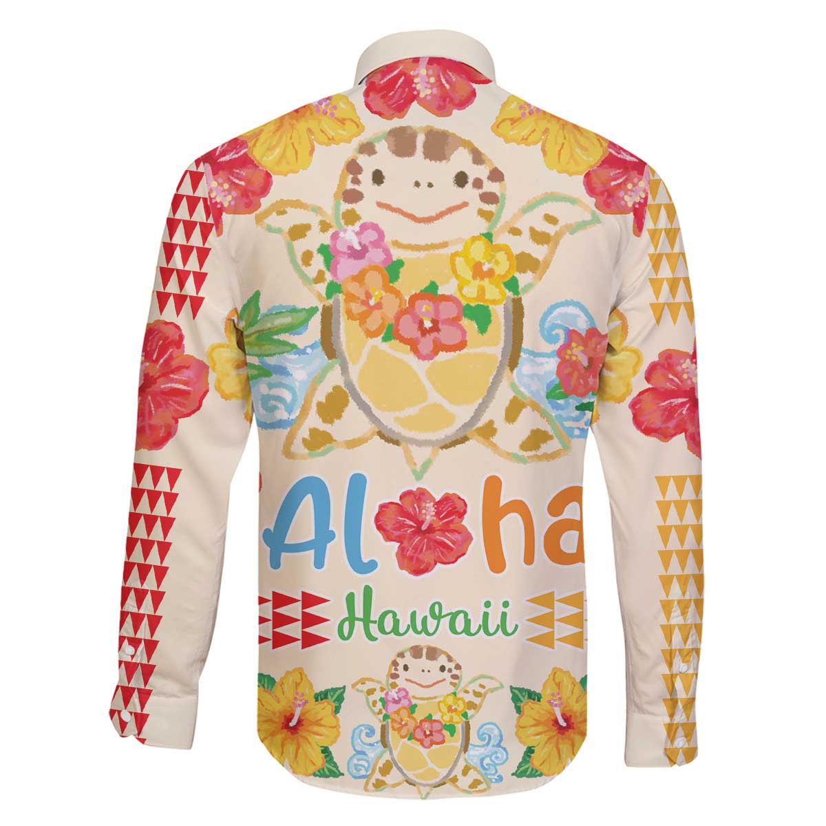 Kawaii Turtle Family Matching Puletasi and Hawaiian Shirt Aloha Hibiscus Flowers LT9 - Polynesian Pride