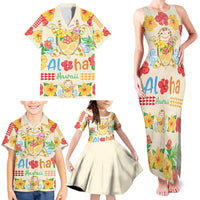 Kawaii Turtle Family Matching Tank Maxi Dress and Hawaiian Shirt Aloha Hibiscus Flowers LT9 - Polynesian Pride