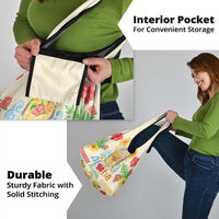 Kawaii Turtle Grocery Bag Aloha Hibiscus Flowers