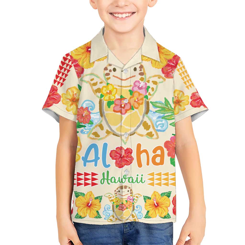 Kawaii Turtle Hawaiian Shirt Aloha Hibiscus Flowers LT9 - Polynesian Pride