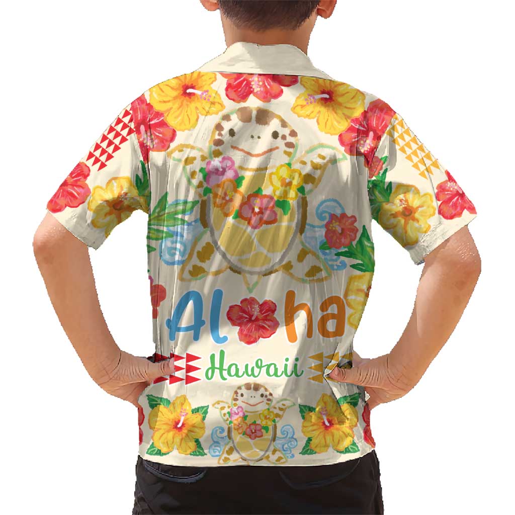 Kawaii Turtle Hawaiian Shirt Aloha Hibiscus Flowers LT9 - Polynesian Pride
