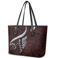 Polynesian Girl Tribal Tattoo Leather Tote Bag Oxbood Vibe LT9 - Polynesian Pride