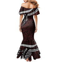 Polynesian Girl Tribal Tattoo Mermaid Dress Oxbood Vibe LT9 - Polynesian Pride