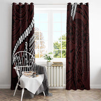 Polynesian Girl Tribal Tattoo Window Curtain Oxbood Vibe
