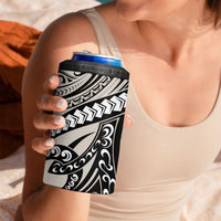 Polynesian Girl Tribal Tattoo 4 in 1 Can Cooler Tumbler Beige Vibe LT9 - Polynesian Pride