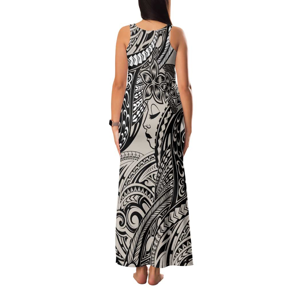 Polynesian Girl Tribal Tattoo Family Matching Tank Maxi Dress and Hawaiian Shirt Beige Vibe LT9 - Polynesian Pride