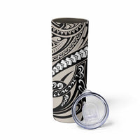 Polynesian Girl Tribal Tattoo Skinny Tumbler Beige Vibe LT9 - Polynesian Pride