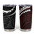 Polynesian Oxblood Line Art Tribal Tattoo Tumbler Cup