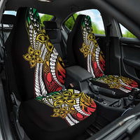 Polynesian Plumeria Floral Tattoo Pattern Car Seat Cover Reggae Style LT9 One Size Reggae - Polynesian Pride