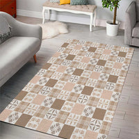 Hawaiian Palaka Quilt Pattern Area Rug Hawaii Culture Bird of Paradise Exotic Motif LT9 - Polynesian Pride