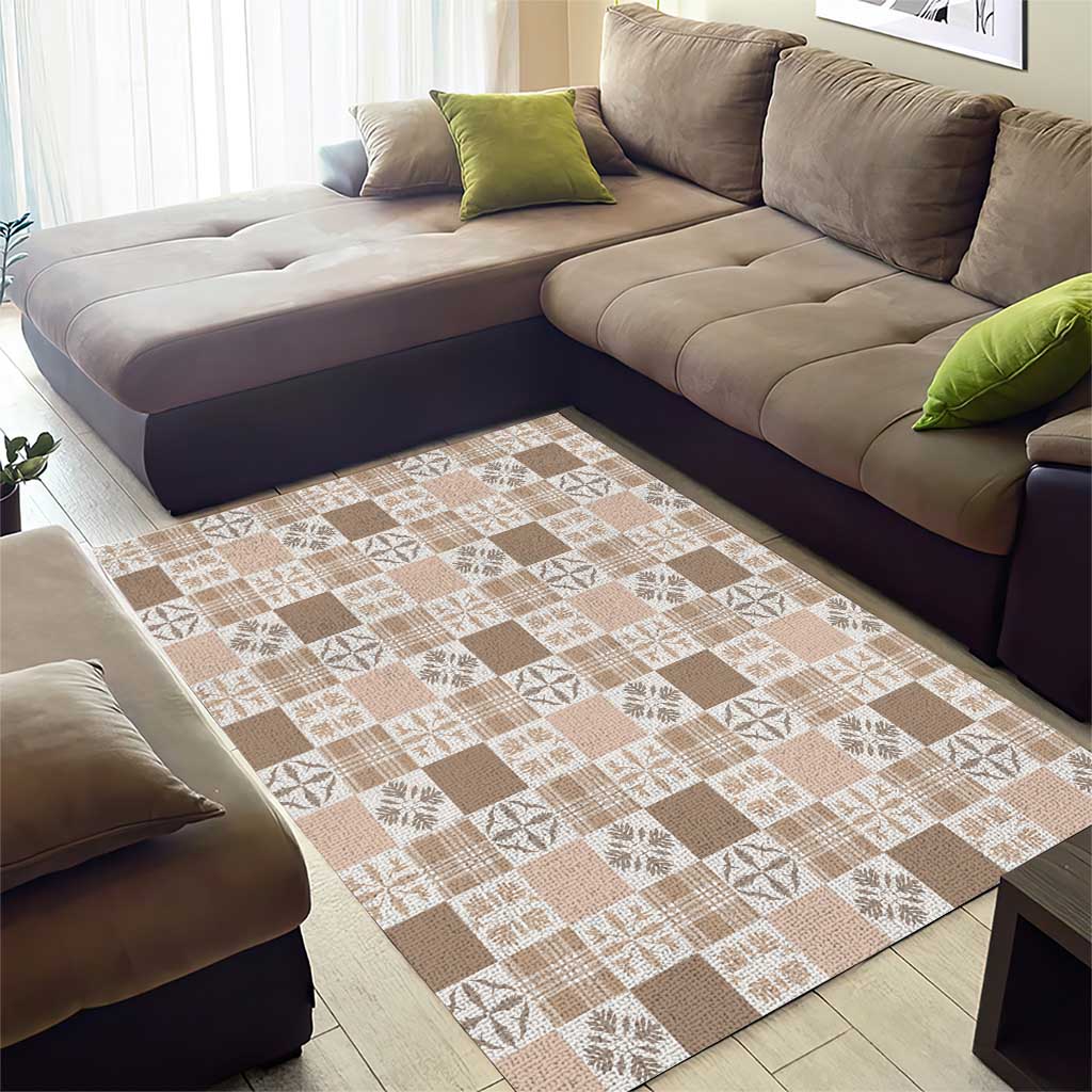 Hawaiian Palaka Quilt Pattern Area Rug Hawaii Culture Bird of Paradise Exotic Motif LT9 - Polynesian Pride