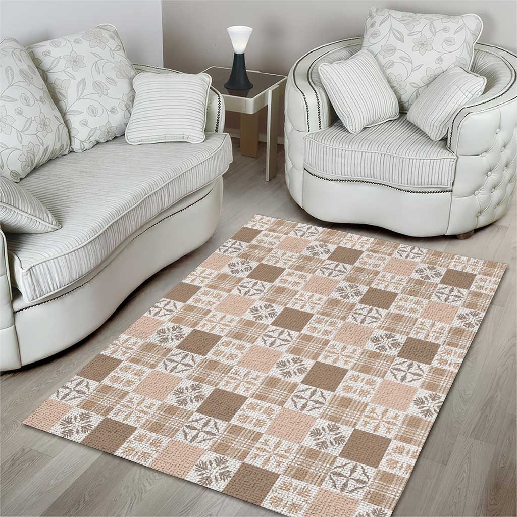 Hawaiian Palaka Quilt Pattern Area Rug Hawaii Culture Bird of Paradise Exotic Motif LT9 - Polynesian Pride
