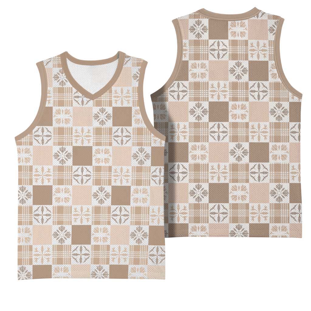 Hawaiian Palaka Quilt Pattern Basketball Jersey Hawaii Culture Bird of Paradise Exotic Motif LT9 - Polynesian Pride