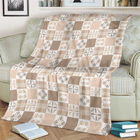 Hawaiian Palaka Quilt Pattern Blanket Hawaii Culture Bird of Paradise Exotic Motif - Polynesian Pride